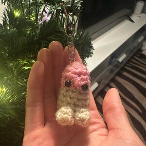 Crochet Penis Keychain, bag charm, amigurumi